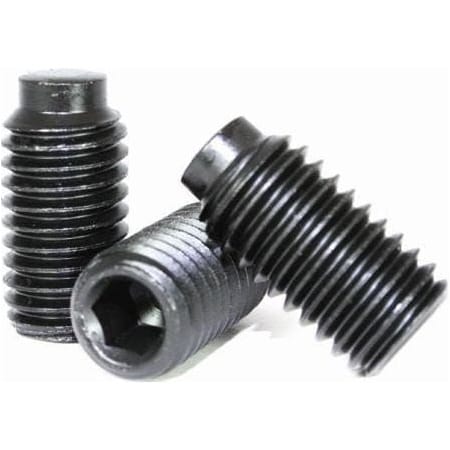 Socket Set Screw, Half Dog Point, 1/4-28 X 1/4, Alloy Steel, Black Oxide, Hex Socket , 100PK